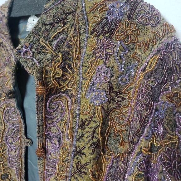 Kipar Ornate Indian Beaded Jacket NWT size 14 - Picture 2 of 8